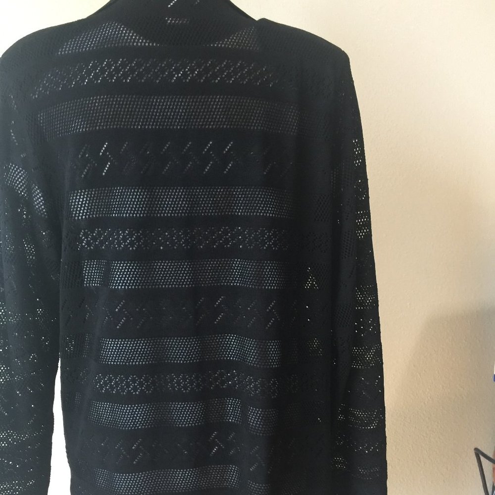 Misook Open Front Long Duster Cardigan - image 2